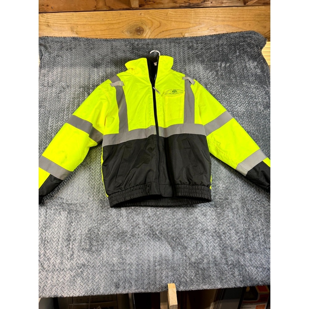 Ergodyne GloWear Quilted Bomber Jacket Mens M Yellow ANSI High Visibility Safety